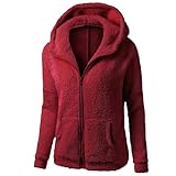 SCBFDI Abrigo Plumas Mujer Chaqueta Acolchada Mujer Cortavientos Playa Chaqueta Polipiel Mujer Plumifero Ligero Mujer Chaqueta Mujer Invierno Rebajas Cazadora Mujer Invierno Chaqueta Rojo Xl