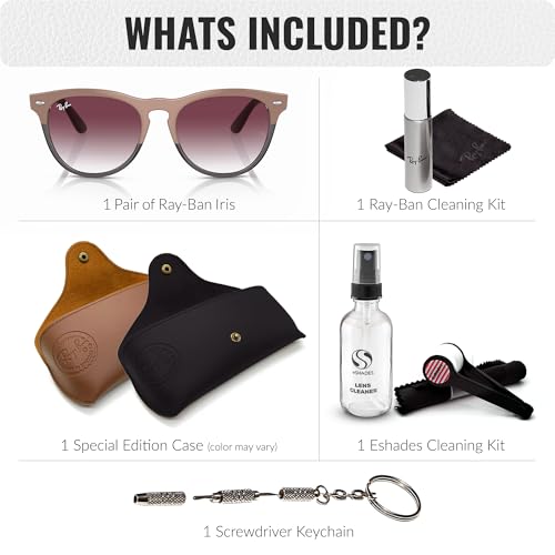 Ray-Ban RB4471 IRIS Phantos Shaped Sunglasses for Men & Women with Official RAYBAN Eyewear Kit2