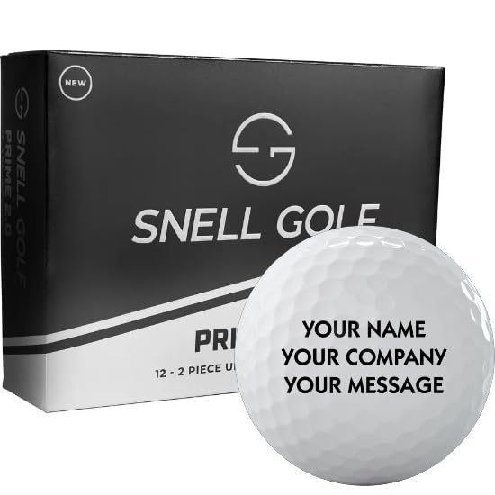 Snell Golf Prime 2.0 Personalized Golf Balls