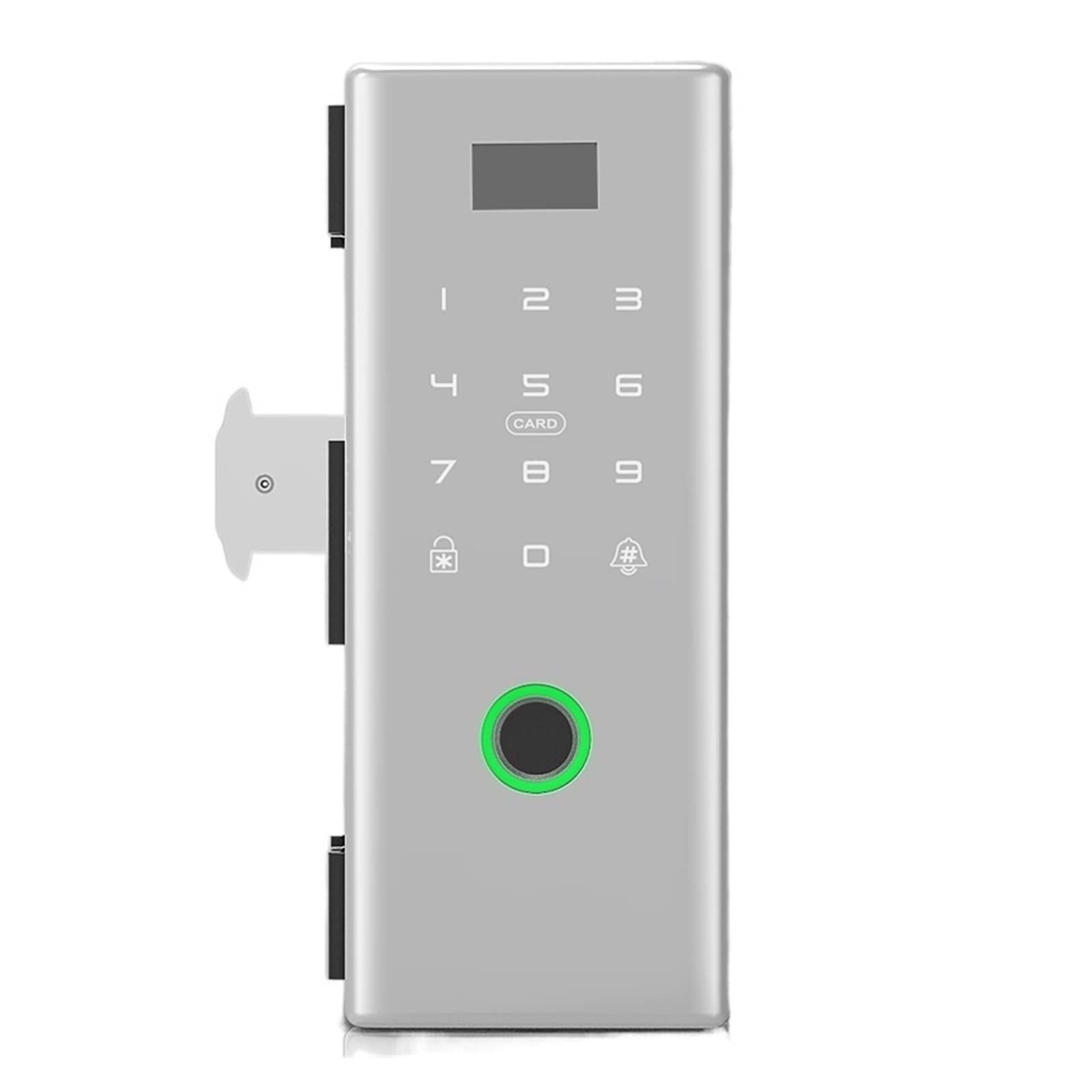 Graffiti WiFi Sliding Glass Door Lock Biometric Fingerprint Lock Electric Digital Lock e Glass Door Lock Wooden Door Lock (Color : Kit8, Mortise Lock Size : Type E) (Kit10 Type E)