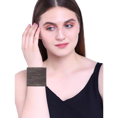 Efulgenz Indian Bangles for Women Indian Bangles Set Bollywood Plain Metal Velvet Bangle Bracelets Bridal Wedding Fashion Costume Jewelry for Women (24 Pcs)4