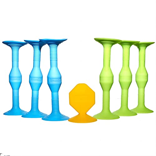 Ecbanli Sucker Darts Lanzando Juego de Juego, Taza de succión de Silicona Suave Juguetes sensoriales de estrés, Juego de Interior y Exterior para niños y Familiares