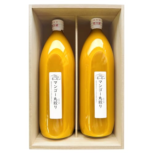 ドリンク ギフト マンゴージュース 桐箱 1000ml2本立て 無添加 国産マンゴー入り
