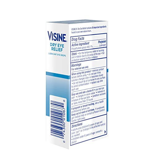 Visine 074300010670 Dry Eye Relief Lubricant Eye Drops thumb #12