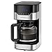 PROFI COOK PC-KA 1169 - Cafetière - Machine à café - 12 a 14 tasses - 900 Watts - Commande tactile - Couleur Argent et Noir