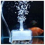 FRIRODSAY Fish Tank Filter Aquarium Sponge Filter Quiet Small Filter for 1-20 Gallon Aquariums Detachable with Activated Carbon and Air Stone White (Air Pump and Air Hose not Included)