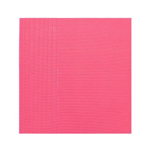 BIIUVBUL Pink Corrugated Cardboard 10 Sheets 8.3x11.7in for DIY Craft