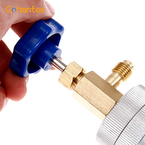 Gohantee R12 AC OIL DYE INJECTOR For R134A R22 2Oz A/C Air Conditioning Injection Tool Female 1/4 Inch Sae X Male 1/4 Inch Sae thumb #5