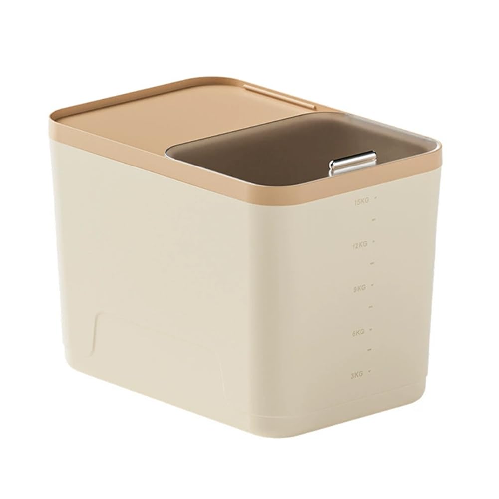 IJSDNVJNDX Rice Box 15KG Home with Lid Insect-Proof Moisture-Proof Sealed Jar for Storing Dry Grains in Kitchen Container Storage