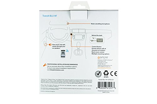 Isimple Hands-Free Calling And Music Streaming Kit With Control Button For Smartphones - Frustration-Free Packaging - Black #TOP7