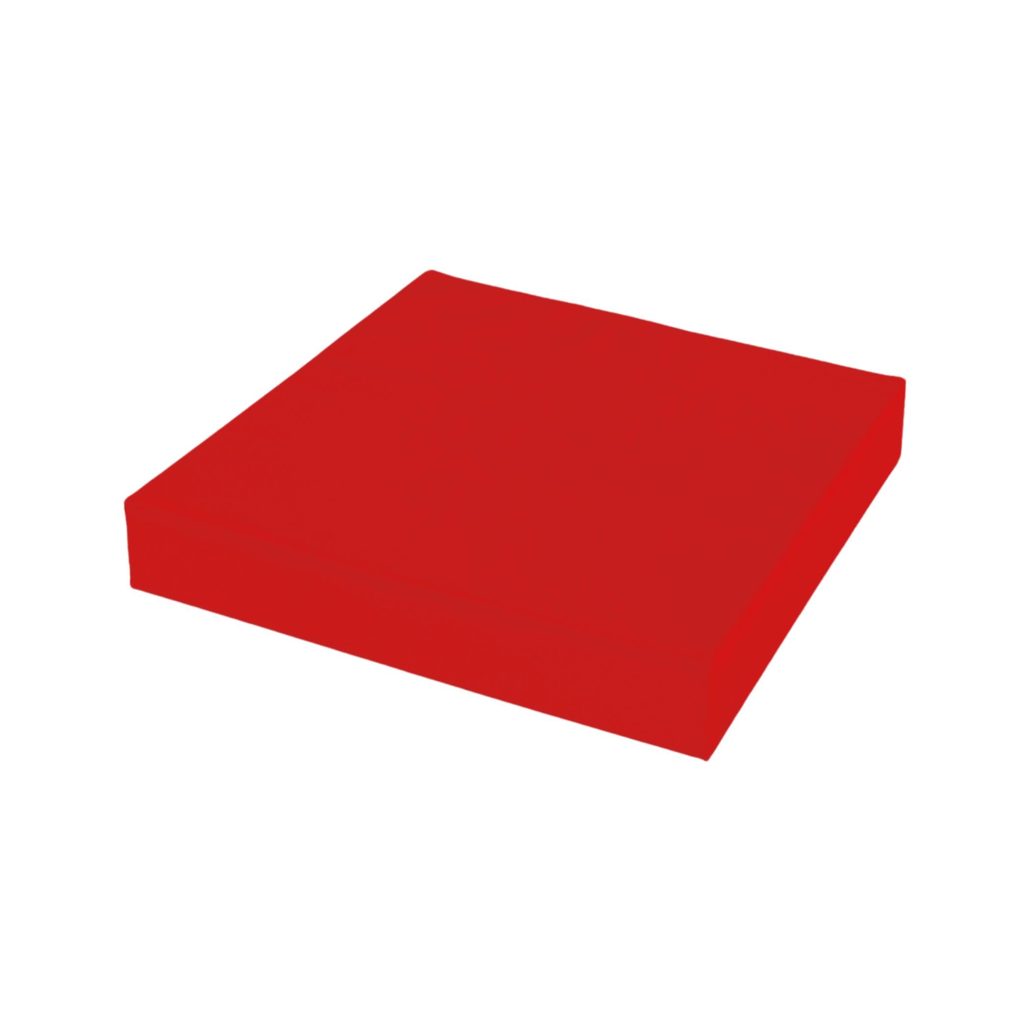 FOAMHAVEN Waterproof Garden Seat Pads – 4cm Thick Cushions for Outdoor & Indoor Chairs, High-Density Foam, Anti-Slip, Washable Cover- Patio, Dining, Sofa & Bench Use (Red, 36 x 36 cm (14" x 14"))