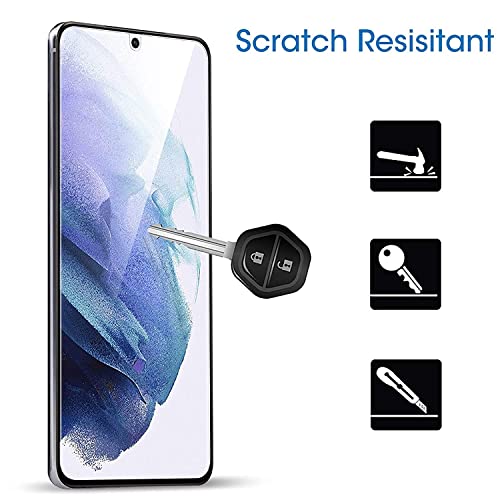 Image of STP FEEL Premium Curved UV Tempered Glass for Samsung Galaxy S21Plus (Transparent, Pack of 1) Advanced Border Less Full Screen Coverage UV Screen Protector Guard with Installation Kit