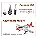 CKYSCHN WLtoys RC Plane Landing Gear for WLtoys XK A280 P51 Mustang RC Plane, WLtoys Brushless RC Airplane Spare Parts Glider Wheel Accessories