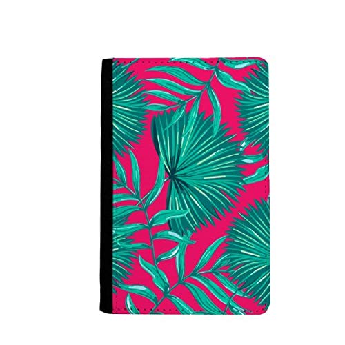 Étui portefeuille de voyage fonctionnel à porte-cartes et motif feuilles