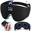 LC-dolida Sleep Headphones, 3D Sleep Mask Bluetooth Wireless Music Eye Mask, Sleeping Headphones for Side Sleepers Sleep Mask with Bluetooth Headphones Ultra-Thin Stereo Speakers Perfect for Sleeping