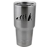 Evolution Darwin Ape Human Darth Vader Vinyl Sticker Decal for Yeti Mug Cup Thermos Pint Glass (4'...