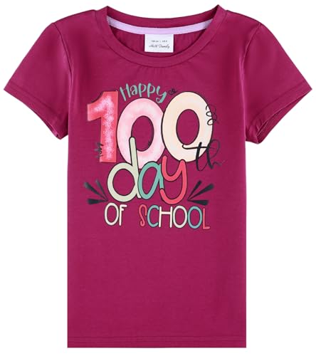 Image of 100 Days of School Shirt Girls and Kids Unicorn Heart Shirt