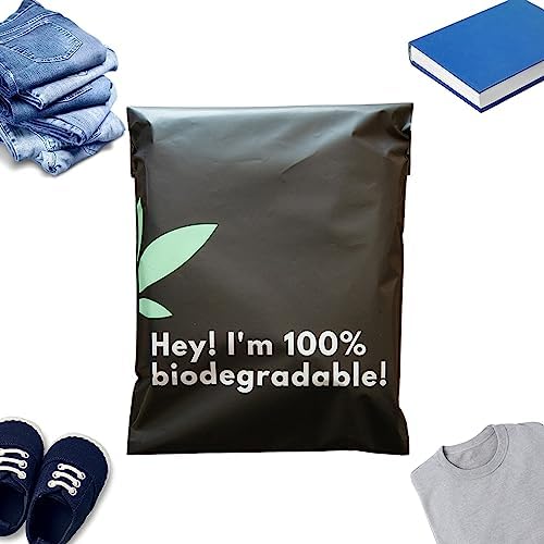 CLOREL - Black Poly Mailers 10X13 (110/pack) Great Value For Your Money, Shipping Bags for Clothing, Thick, Cute and Sturdy, Puncture proof, Self Adhesive Strip for Fast and Strong Seal