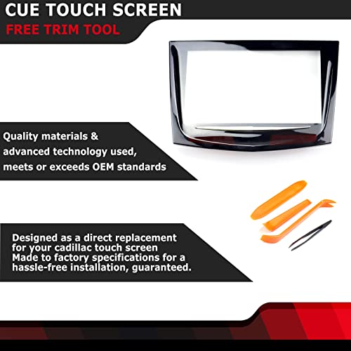 Fexon 2013 2014 2015 2016 2017 Cue Touch Screen Display With Free Trim Tool Compatible With Cadillac Ats Escalade Srx Xts Elr Cts Cts-V Touch Sense #TOP2