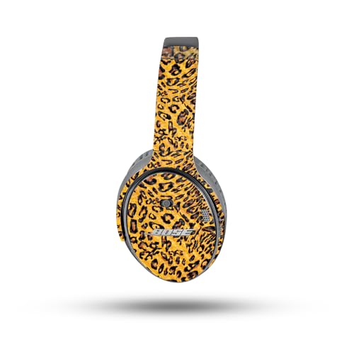 Image of MightySkins Carbon Fiber Skin Compatible with Bose QuietComfort 35 II Headphones - Cheetah Girl | Protective, Durable Textured Carbon Fiber Finish | Easy to Apply
