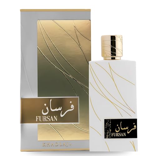 Khadlaj Fursan White Eau de Parfum Spray for Women, 3.4 Ounce