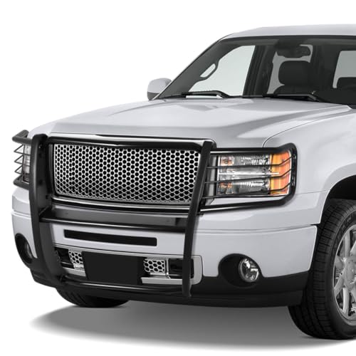 Image of DNA MOTORING GRILL-G-079-BK Mild Steel Front Bumper Brush Grille Guard Compatible with 07-13 Sierra 1500