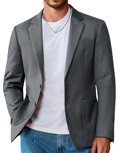 Vssjavun Mens Sports Coats Blazers 2 Button Lightweight Blazer Jackets Casual Suit Jacket