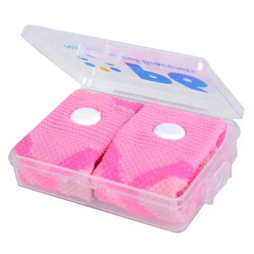 Image of P6 Motion Sickness Bands for Kids Children's Wristbands for Anti Nausea Sea Cruise Travel Car Sickness All-Natural Non Drowsy Relief Acupressure Treatment (2 Pack, Pink - Pink)
