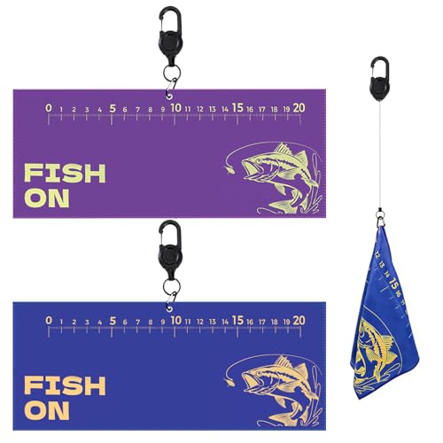 AUTUMNSWAN 2PCS Fishing Towel 25.5 X9.8 Microfiber