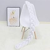 SXMY Protector para Cuna de Bebé Cojín Trenzado de Almohad