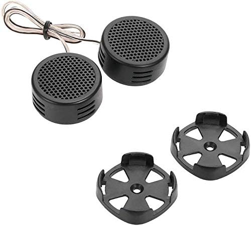 1 Set Car Tweeter Doom Stereo Tweeter 1.5 inch 120 Watts Max Dome Tweeters with Mounting Kit Angle, Black, Surface for Home Theatre Amplifier, Car and Audio etc