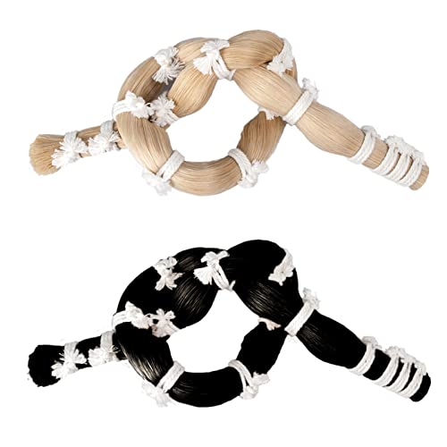 KERREY Accesorios violín Pelo De Caballo Real De 250g/500g, Pelo De Cola De Caballo Blanco Y Negro A...
