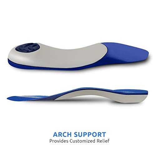 Image of Comfort Zone Tri-Balance 3 /4-Length Gel Insoles for Men, 8-12, 3-Pack