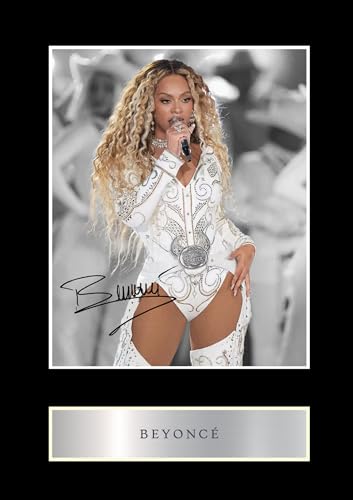 Photo pré-imprimée signée Beyonce #3 - 25,4 x 20,3 cm