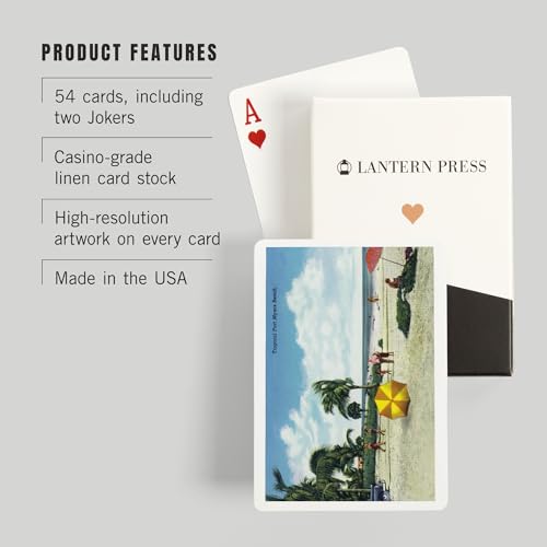 Lantern Press Baraja Poker Fort Myers Florida 52 Cartas miniatura 3