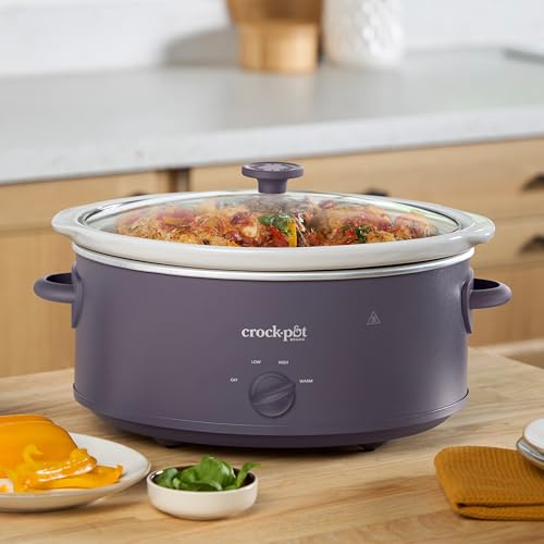 Image of Crock-Pot Design Series 7-Quart Manual Slow Cooker, Purple Potato