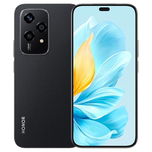 HONOR 200 Lite 5G Smartphone,8GB+256GB,Triple Camera 108MP+5MP+2MP,Octa Core MediaTek Dimensity 6080(6nm), Mobile Phones,AMOLED 6,7',4500mAh/Dual SIM/GPS,MagicOS 8.0/Android 14,Black