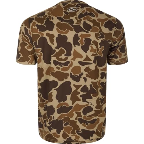 Drake Waterfowl Youth's Unisex EST Camo Performance DW1906 Outdoor UPF 50+ Stretching Lightweight Short Sleeve Crew T-Shirt2