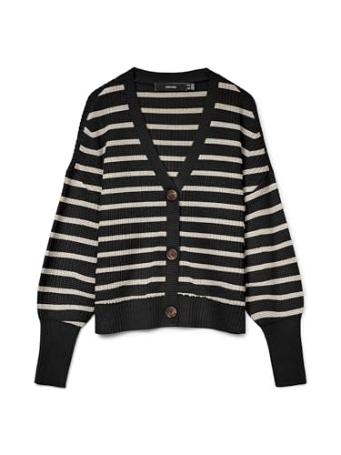 Pull Vero Moda CARDIGAN VMLEA LS V NECK CLOUD DANCER / EU - vue 7