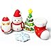 R.HORSE 5 Pcs Christmas Squishy Toys Christmas Santa Claus, Snowman, Snowflake, Christmas Tree, Christmas Stocking Kawaii Cute Slow Rising Squishies Stress Relief Decompressive Toys For Children or Ad