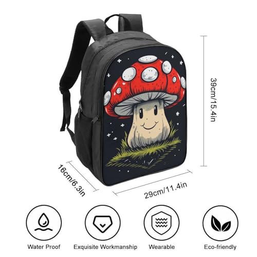 Mochila Regalos Viajes Intemperie 40x28x16cm con divertido estampado de setas para niños 2