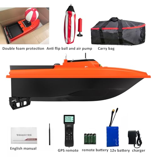 Image of High Speed RC Fishing Bait Boat for Ocean Lake Fishing with GPS, 500M Range, 4.5KG Load, Cruise Control