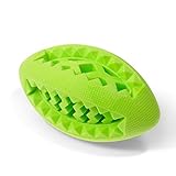 Fluffy Paws Dog Treat Ball - Soft Rubber Toy Football, Dental Treat and Bite Resistant, Durable Non-