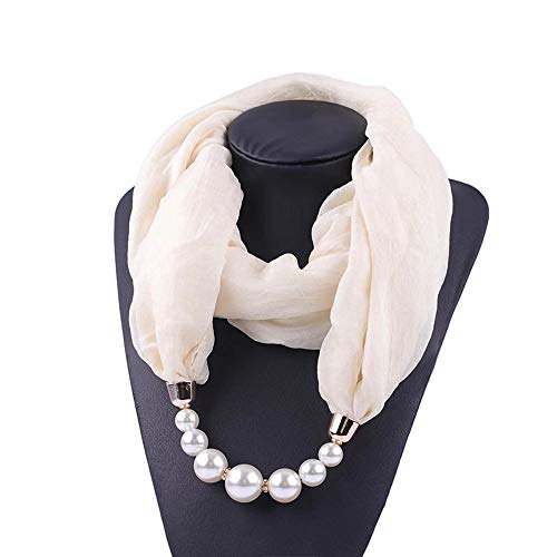 Women's Scarves Multi-purpose Unique Pendant Scarf Necklace Stylish Infinity Scarf with Jewelry Accessory2