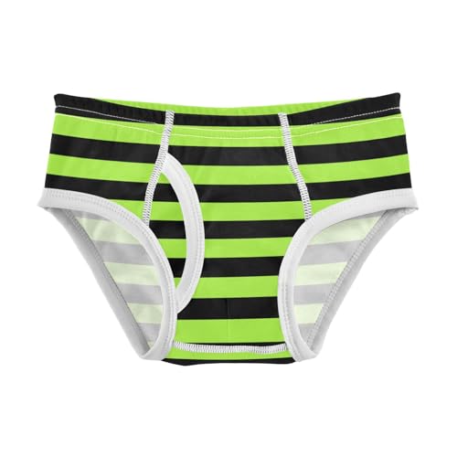 Black Grass Green Stripe Toddler Boy's Underwear 2T