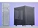JONSBO C6 Black Mini MATX Mesh PC Case,Simple Compact Desktop Micro ATX Chassis,Upper Cover/Side Panel Tool-Free Open pc case, ATX Power Bite (L185mm Max.),Support 75mm CPU Cooler,GPU200-255mm