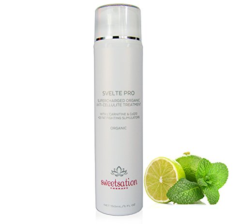 Svelte PRO Supercharged Best Anti Cellulite Treatment Cream with Caffeine, L'Carnitine, CoQ10
