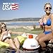 The Big Bobber Floating Cooler, Outdoors Floating Ice Chest, Portable Beverage Cooler, Keeps Drinks Cold, Red