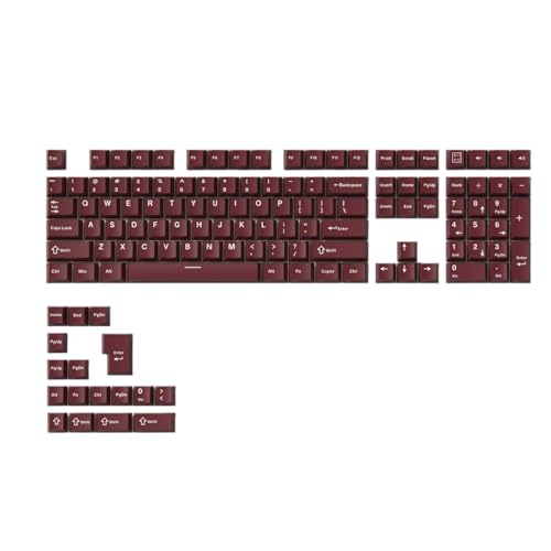 キーキャップ Womier ダブルショット PBT キーキャップセット、チェリープロファイル 60 65 75 100%対応、126キー カスタムキーキャップ メカニカルキーボード用の商品画像（Amazon）