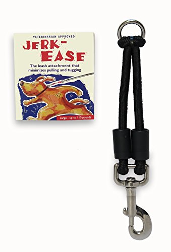Jerk-Ease Bungee Dog Leash Extension - Large Black